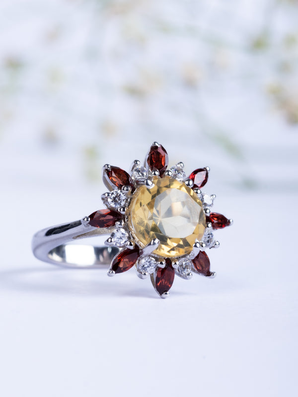 Floral Eclipse Ring