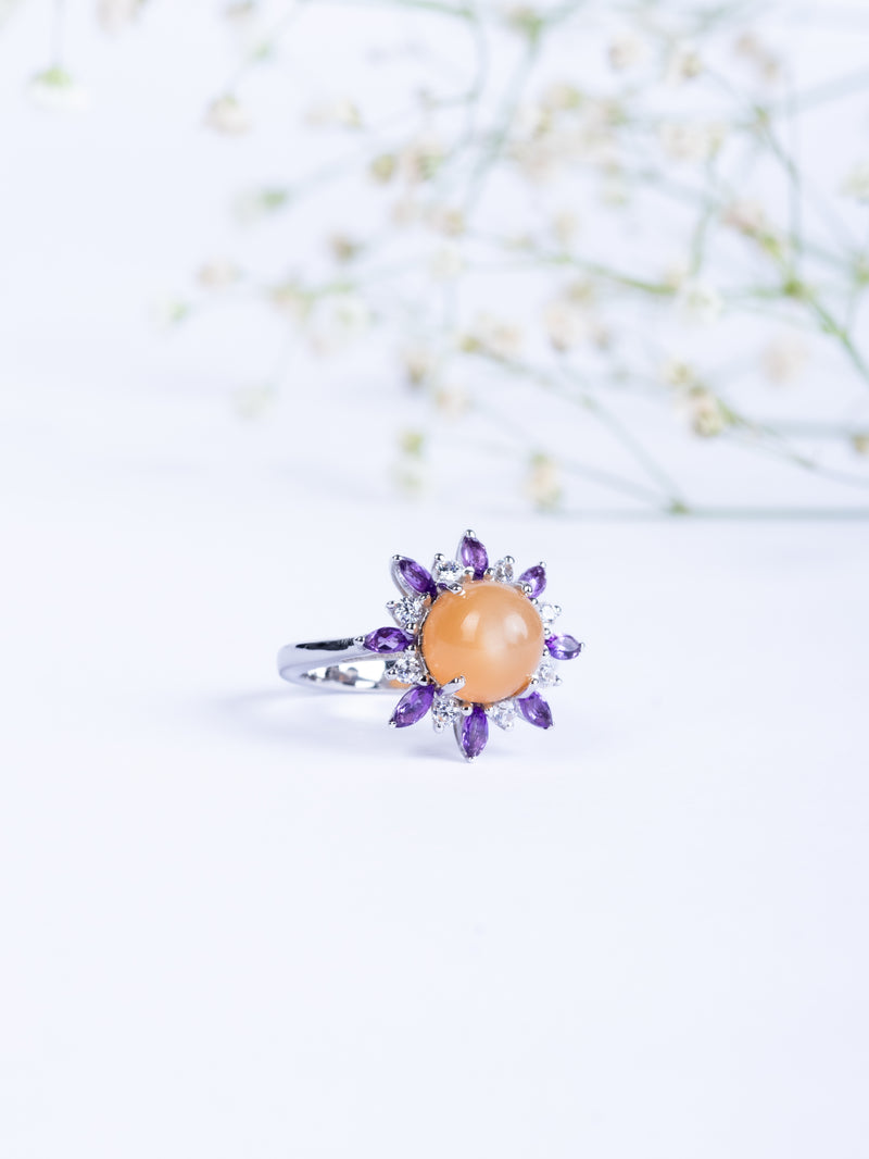 Floral Eclipse Ring