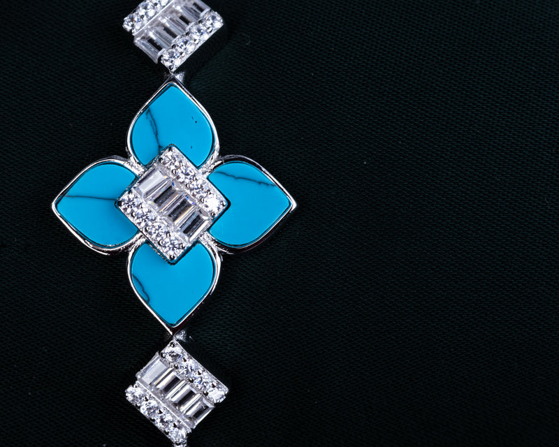 Blue Fleur Bracelet