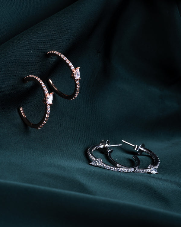 Sculpted Leaf Studs