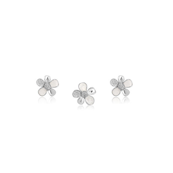 Delicate Daisy Pendant Set