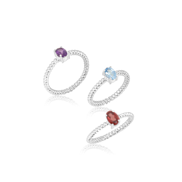 Minimalistic Crystal Ring