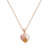 Triple Hue Heart Chain