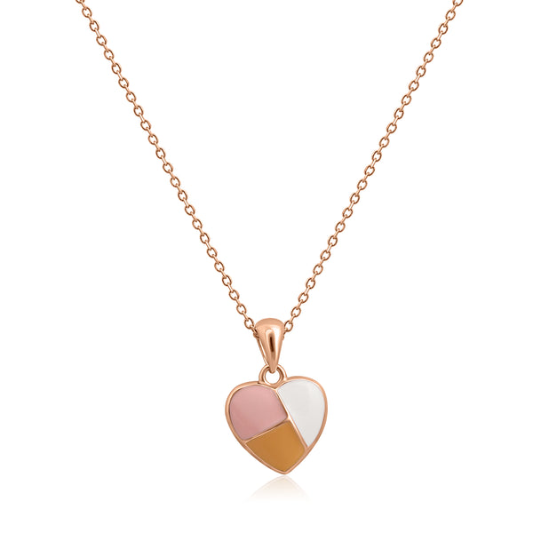 Triple Hue Heart Chain
