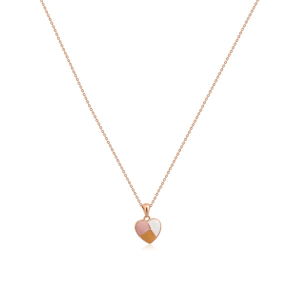 Triple Hue Heart Chain