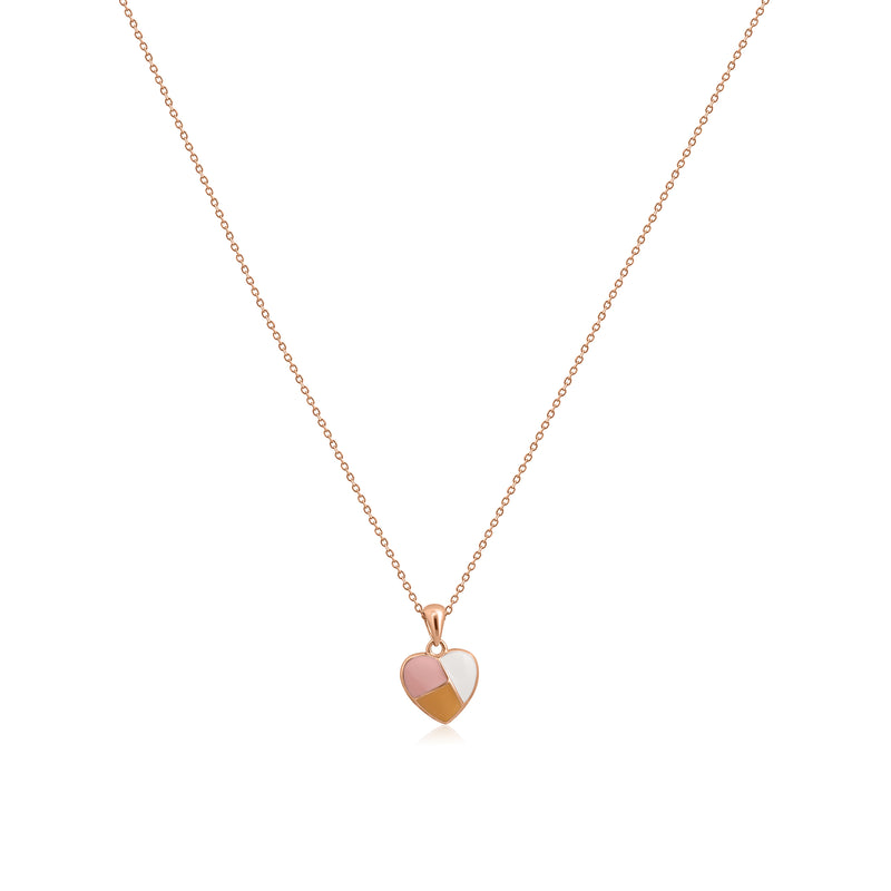 Triple Hue Heart Chain
