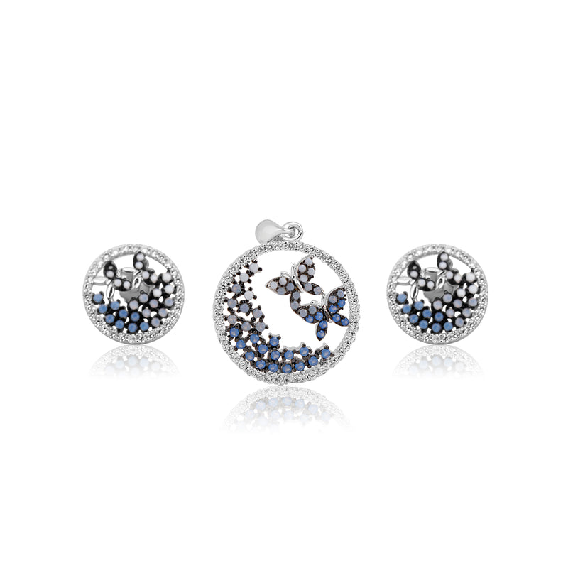 Butterfly Garden Pendant Set